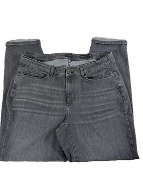 J.Jill Gray Boyfriend Straight Leg Ankle Jeans sz 16